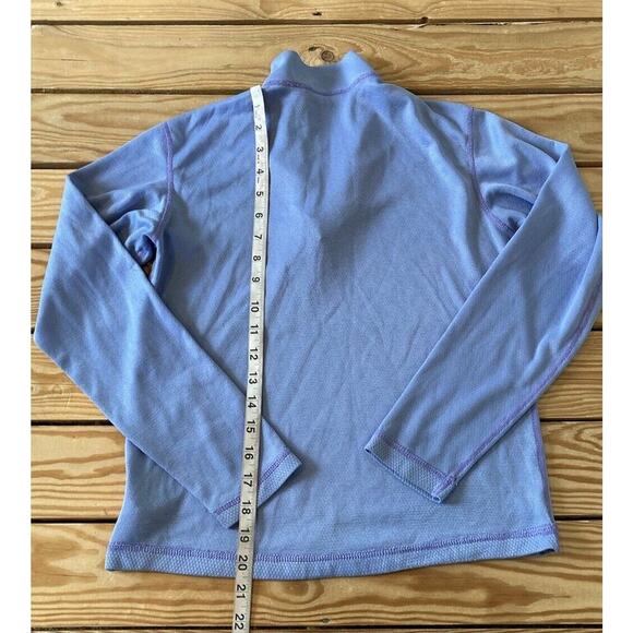 Patagonia Capilene 1/4 Zip Base Layer Top Size Small Women’s Purple Long Sleeve - Picture 6 of 8